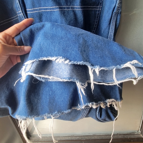 Liberty Blue Denim Carpenter Overalls Men’s Size 42x32 Farm Work 100% Cotton - Picture 11 of 14